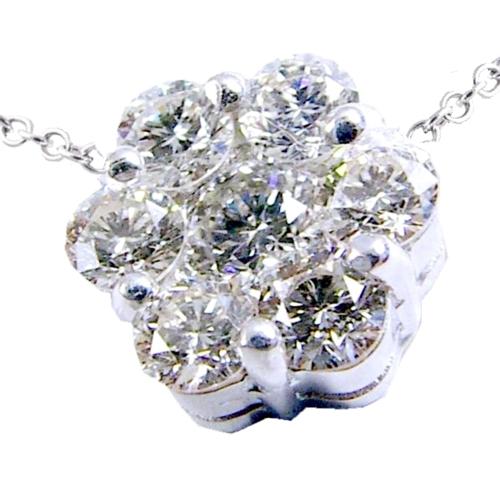 Cluster Diamond Pendant (7.4mm)