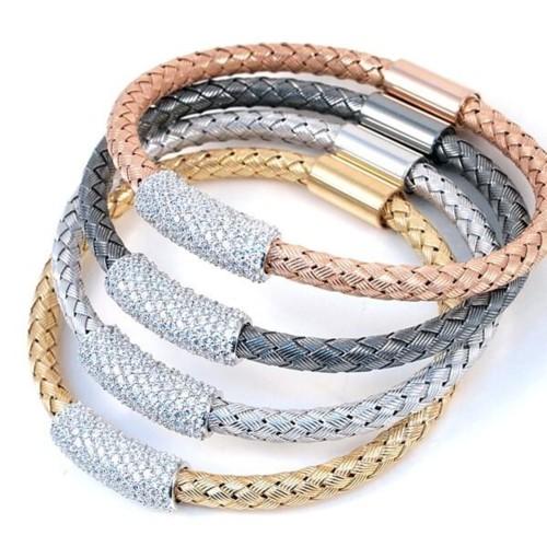 Magnetic Lock Soft Bangle Bracelet