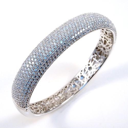 Pave Set Bangle Bracelet