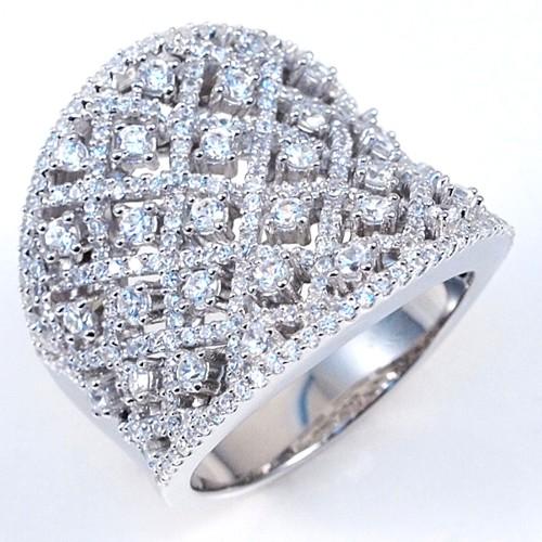 Modern Pave Set Ring