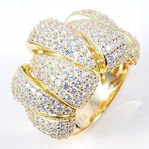 Modern Micro Pave Set  Ring