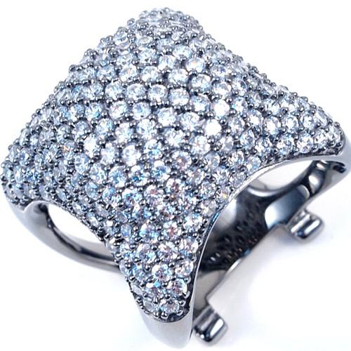 Modern Micro Pave Set  Ring