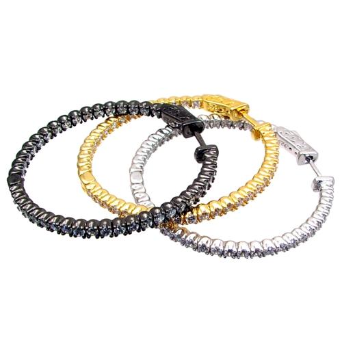 Inside/Outside Hoop Earrings