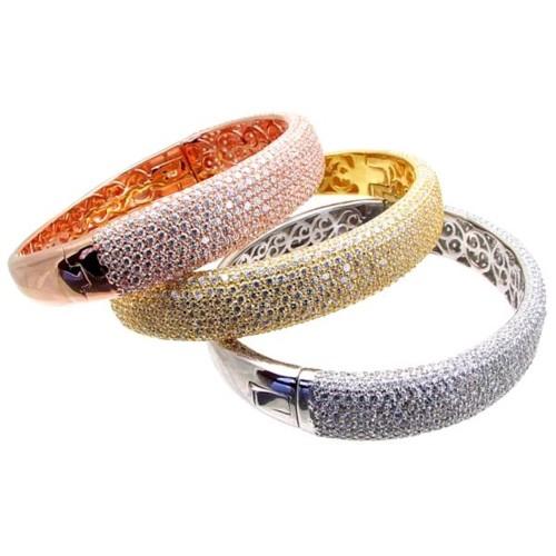 Pave Set Bangle Bracelet