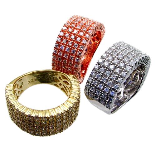 5 Row Pave Set Ring