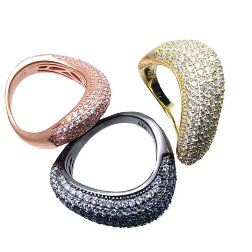 Pave Set Modern Ring