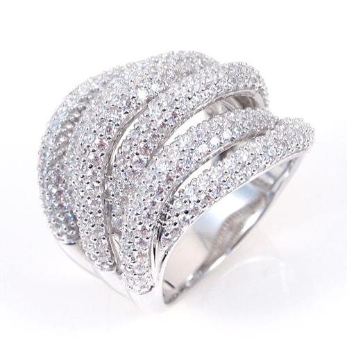Pave Set Modern Ring