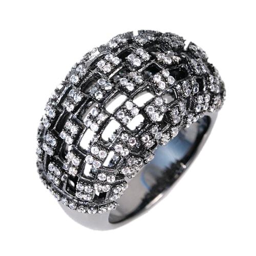 Checkered Dome Ring