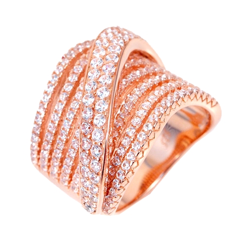 Modern Micro Pave Set  Ring