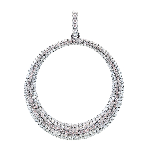 Micro Pave Circular Pendant