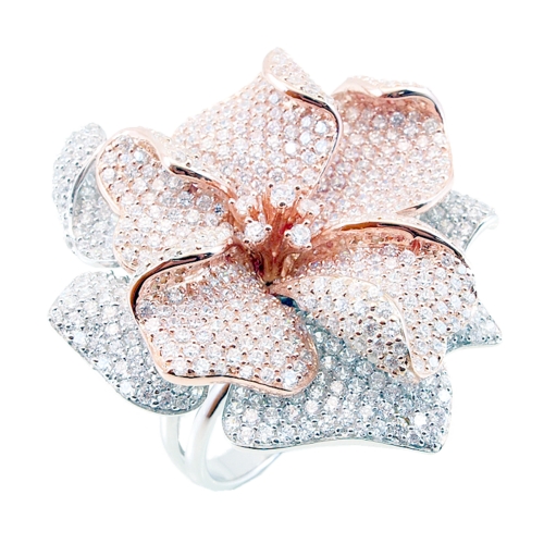 Micro Pave Rose Ring