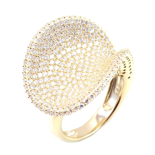 Micro Pave Modern Ring