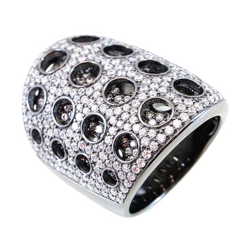 Micro Pave Modern Ring