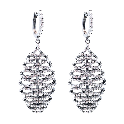 Honey Comb Dangling Earring