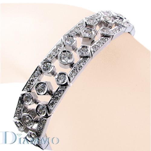Pave/Bezel Set Diamond Fashion Bracelet