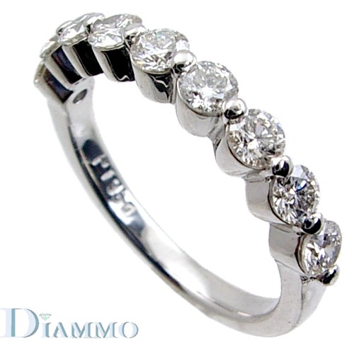 Shared Single Prong Diamond Anniversary Ring