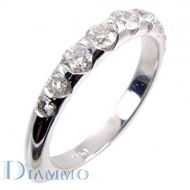 Squared Shank Diamond Wedding Ring