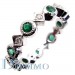 H-1030E Bezel Set Diamond-Emerald Ring