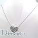 Round Invisible Set Diamond Heart Necklace