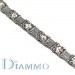 Round/Baguette Diamond Tennis Bracelet