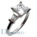Three Stone Diamond Engagement Ring Semi Mount