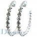 Single Shared Prong Inside/Outside Diamond Hoop Earrings