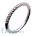  Single Row Micro-Pave Diamond Wedding Ring