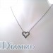 Prong Set Diamond Heart Necklace