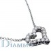 Prong Set Diamond Heart Necklace