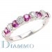 H-782PS Diamond Pink Sapphire Ring