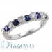 H-782S Diamond Sapphire Ring