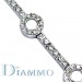 Pave Set Diamond Fashion Bracelet with Circular Links