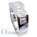 Invisible Set Princess Cut Baguettes Diamond Gents Ring