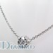 H-998N Round Shape Cluster Diamond Necklace